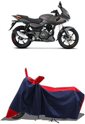 SUGASHRI Waterproof Two Wheeler Cover for Bajaj(Pulsar 180F, Red, Blue)