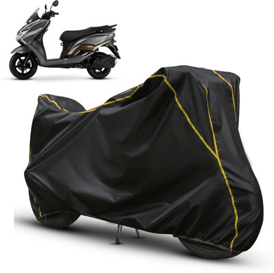 SThanaveX Waterproof Two Wheeler Cover for Suzuki(Burgman Street, Black, Yellow)