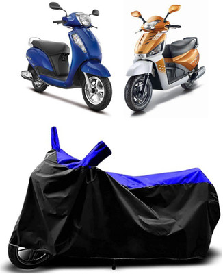 VESMEI Two Wheeler Cover for Mahindra(Gusto, Blue)