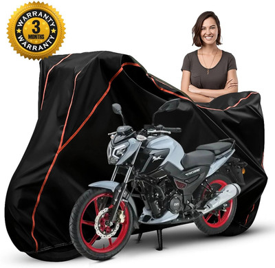 CoverX Waterproof Two Wheeler Cover for TVS(Raider, Black, Red)