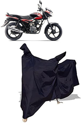 Amexride Two Wheeler Cover for Bajaj(Discover 100 DTS-i, Black)