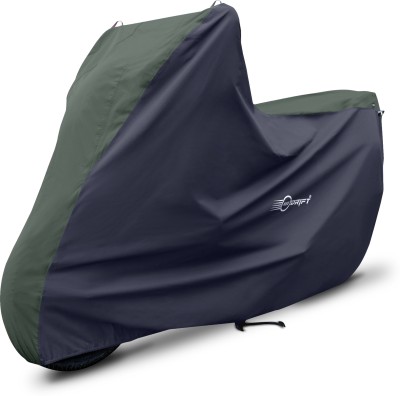 Neodrift Two Wheeler Cover for Kawasaki(Z650 BS6, Green, Black)