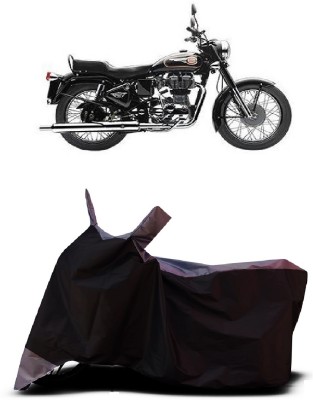 VESMEI Two Wheeler Cover for Royal Enfield(Bullet 350 New, Grey)