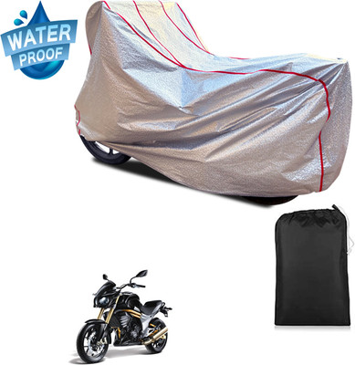 PAGORA Waterproof Two Wheeler Cover for Mahindra(Mojo, Silver)