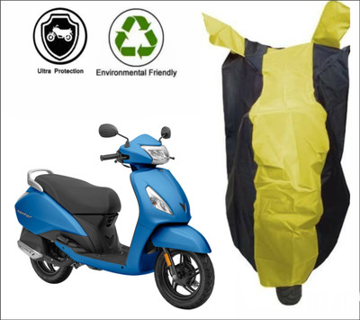 RM Collections Waterproof Two Wheeler Cover for TVS(Jupiter, Yellow, Black)