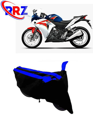 RRZ Waterproof Two Wheeler Cover for Honda(CBR 250R, Black, Blue)