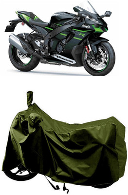 SUGASHRI Waterproof Two Wheeler Cover for Kawasaki(Ninja ZX-10R BS6, Green)