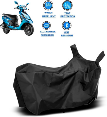 DeepShakshi AUTOMOTIVE Two Wheeler Cover for TVS(Scooty Zest 110, Black)