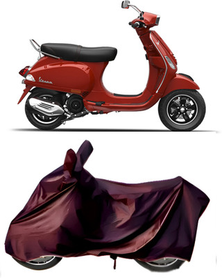 BbcMart Waterproof Two Wheeler Cover for Vespa(Vespa SXL 125, Maroon)