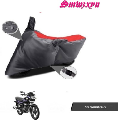 AutoGalaxy Waterproof Two Wheeler Cover for Hero(Red, Black)