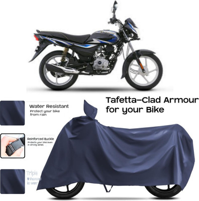 HWSXQAE Two Wheeler Cover for Bajaj(Platina 100 DTS-i, Blue)