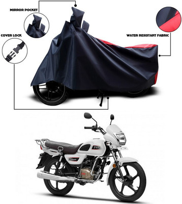ANTHUB Waterproof Two Wheeler Cover for TVS(Red, Black)