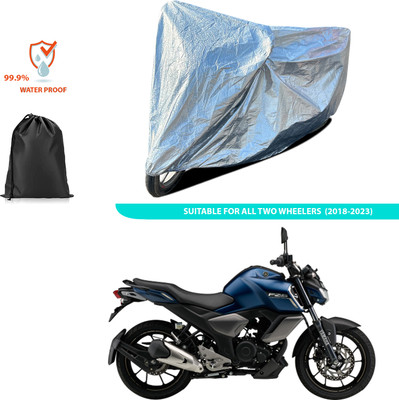 GOSHIV-car and bike accessories Waterproof Two Wheeler Cover for Yamaha(FZ-Fi Version 3.0, Silver)