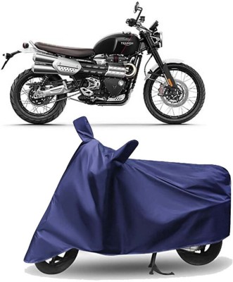 AUTO PEARL Two Wheeler Cover for Triumph(Scrambler 1200, Blue)