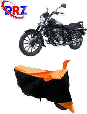 RRZ Waterproof Two Wheeler Cover for Bajaj(Avenger 180 Street, Black, Orange)