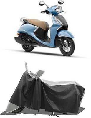 GROFATIK Two Wheeler Cover for Yamaha(Fascino 125 BS6, Grey)