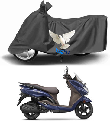 BigFly Two Wheeler Cover for Suzuki(Burgman Street 125, Grey)