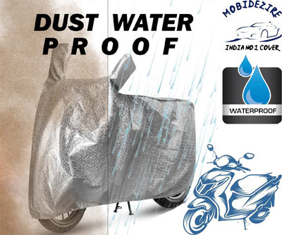 Mobidezire Waterproof Two Wheeler Cover for Hero(Duet LX 110CC BS6, Silver)