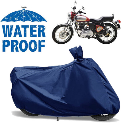 OliverX Waterproof Two Wheeler Cover for Royal Enfield(Electra 5S, Blue)
