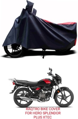 RAQTRO Waterproof Two Wheeler Cover for Hero(Splendor, Red, Blue)