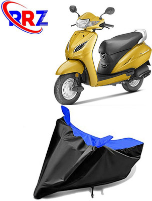 RRZ Waterproof Two Wheeler Cover for Honda(Activa 5G, Black, Blue)