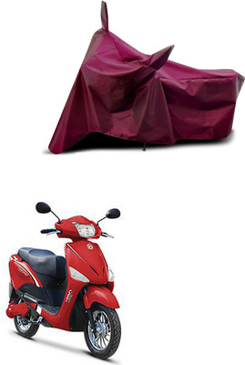 Aoriyon Waterproof Two Wheeler Cover for Hero(Electric Optima Li, Maroon)