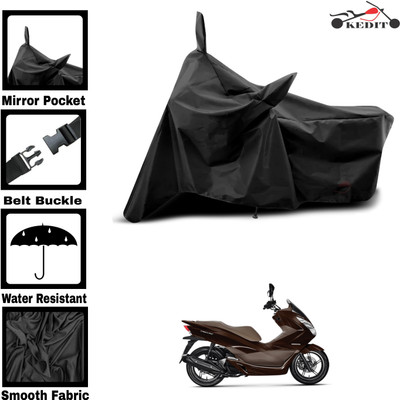 KEDIT Two Wheeler Cover for Honda(PCX 125 BS6, Black)