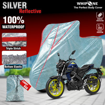 AutoGalaxy Waterproof Two Wheeler Cover for Yamaha(MT 15, Silver)