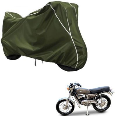 Love Me Two Wheeler Cover for Yamaha(RX 100, Green, White)