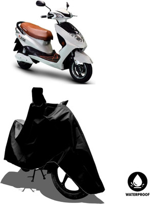 Amexride Waterproof Two Wheeler Cover for Okinawa(Raise, Black)