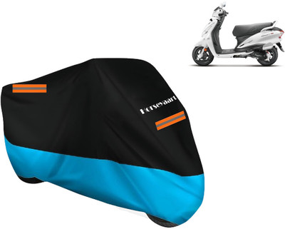 Horseyaart Waterproof Two Wheeler Cover for Hero(Duet 125CC, Blue)