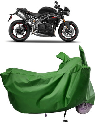Amexride Two Wheeler Cover for Triumph(Speed Triple BS6, Maroon)