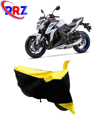 RRZ Waterproof Two Wheeler Cover for Suzuki(GSX-S1000 ABS, Black, Yellow)