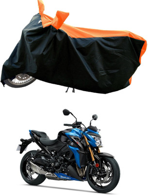 DeepShakshi AUTOMOTIVE Waterproof Two Wheeler Cover for Suzuki(GSX S1000, Orange)