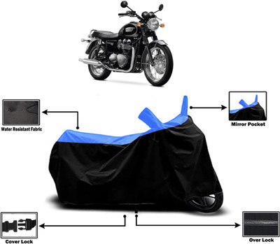 Amexride Two Wheeler Cover for Triumph(Bonneville T120 Black, Multicolor)