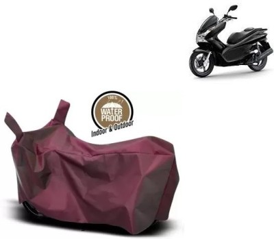 OliverX Waterproof Two Wheeler Cover for Honda(PCX 125, Maroon)