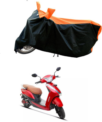 Mdstar Waterproof Two Wheeler Cover for Ampere(Magnus Pro, Orange)