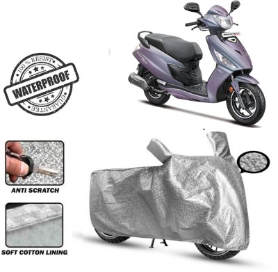 ROYAL AUTO MART Waterproof Two Wheeler Cover for Hero(Maestro Edge 125, Silver)