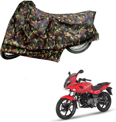 DeepShakshi AUTOMOTIVE Waterproof Two Wheeler Cover for Bajaj(Pulsar 220 DTS-i, Multicolor)
