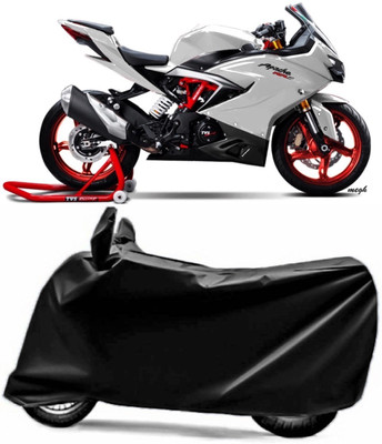 V VINTON Two Wheeler Cover for TVS(Apache RR 310, Black)