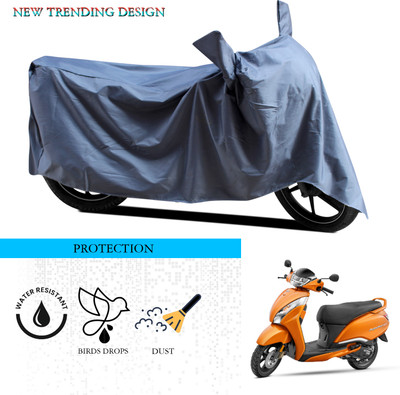 ANTHUB Waterproof Two Wheeler Cover for TVS(Jupiter 125, Grey)