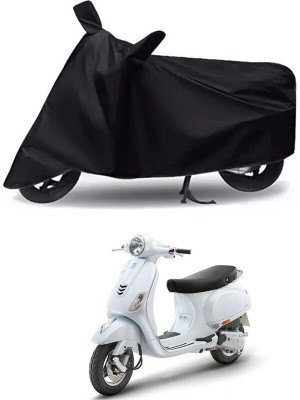 AASHTIK MART Two Wheeler Cover for Vespa(ZX 125, Black)