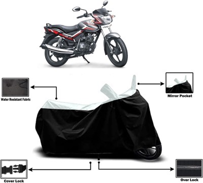 Amexride Two Wheeler Cover for TVS(Star City, White)