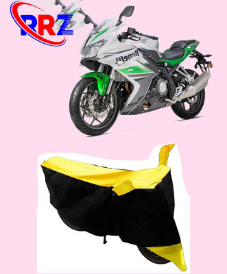 RRZ Waterproof Two Wheeler Cover for Benelli(302R, Black, Yellow)