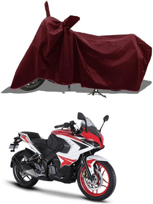 DeepShakshi AUTOMOTIVE Two Wheeler Cover for Bajaj(Pulsar 220, Maroon)