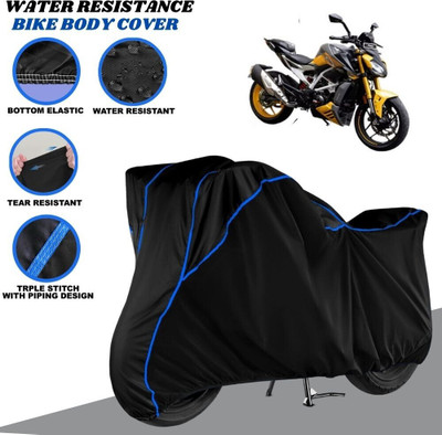 SRP PRODUCT Waterproof Two Wheeler Cover for TVS(Apache RTR 310, Black, Blue)