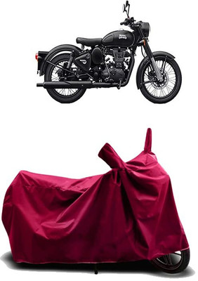 AASHTIK AMRT Two Wheeler Cover for Royal Enfield(Bullet 350 New BS6, Maroon)