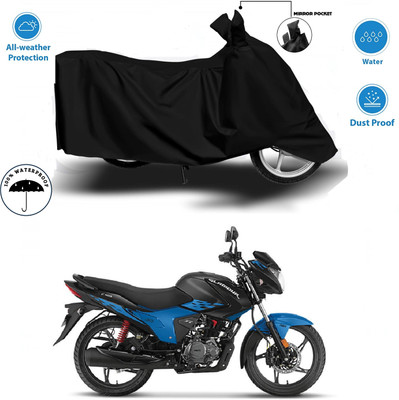 WMIZEXA Two Wheeler Cover for Hero(Glamour i3s BS6, Black)