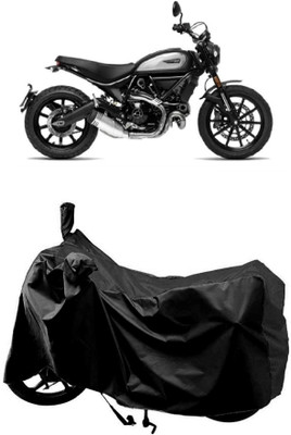 MMSSTAR Waterproof Two Wheeler Cover for Ducati(Scrambler Icon, Black)