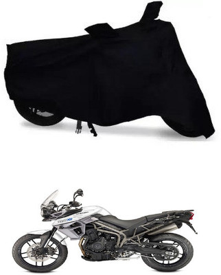 THE REAL ARV Waterproof Two Wheeler Cover for Triumph(Tiger 800 XR, Black)